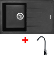 Sinks BEST 780 Pureblack + ELASTA černá matná 